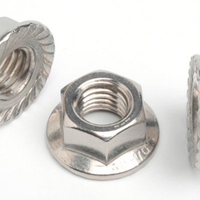  SERRATED FLANGED NUTS