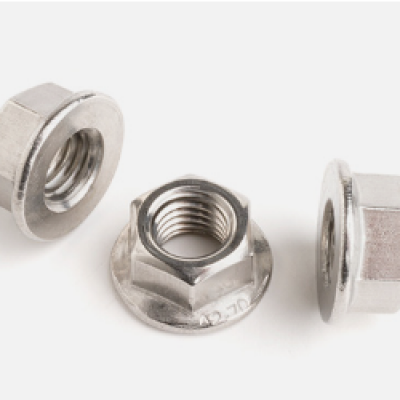 NON SERRATED FLANGED NUTS DIN 6923