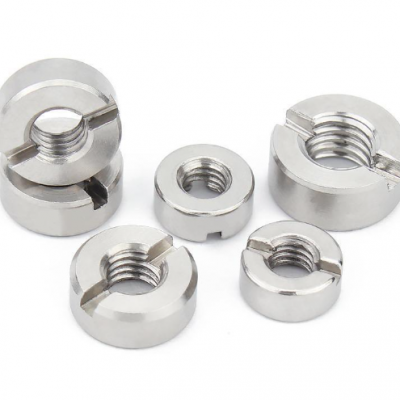 SLOTTED ROUND NUTS DIN 546